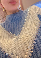 Cargar imagen en el visor de la galería, Knit Contrast Sweater