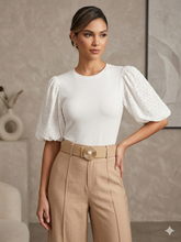 Cargar imagen en el visor de la galería, Rhinestone Detail Blouse