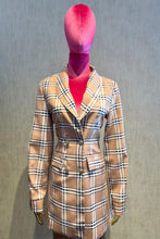 Cargar imagen en el visor de la galería, Plaid Long Blazer