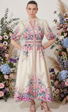 Cargar imagen en el visor de la galería, Sleeve Floral Maxi Dress
