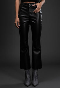 High Waisted PU Pants