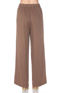 Wide Leg Elastic Pants