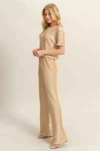 Pleated Two Piece Set