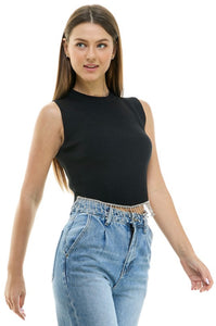 Rhinestone Detail Knit Top