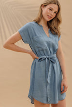 Cargar imagen en el visor de la galería, Pockets Belted Mini Dress