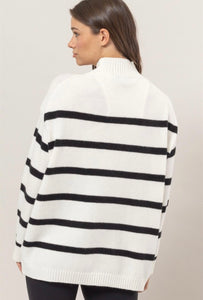 Striped Knit Sweater