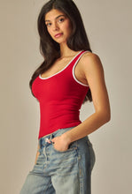 Cargar imagen en el visor de la galería, Contrast Spandex Tank Top
