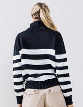 Cargar imagen en el visor de la galería, Striped Zipper Sweater