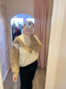 Knit Contrast Sweater