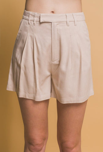 Linen High Waist Shorts