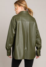 Cargar imagen en el visor de la galería, PU Leather Jacket Blouse