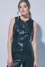 Cargar imagen en el visor de la galería, Button Pocket PU Vest