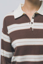 Cargar imagen en el visor de la galería, Striped Polo Long Sleeve