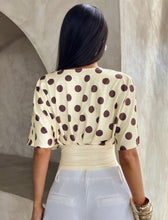 Cargar imagen en el visor de la galería, Polka Dot Sleeve Top
