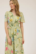 Cargar imagen en el visor de la galería, Floral Sleeve Midi Dress
