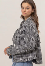 Cargar imagen en el visor de la galería, Fringe Houndstooth Jacket