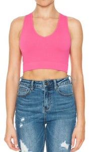 Vneck Ribbed Tank Top