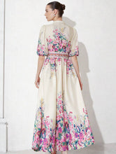 Cargar imagen en el visor de la galería, Sleeve Floral Maxi Dress