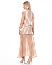 Cargar imagen en el visor de la galería, 2 Piece Stripe Set Vest + Skirt
