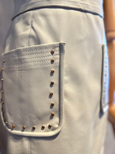 PU Stud Skirt