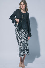 Cargar imagen en el visor de la galería, Satin Zebra Skirt