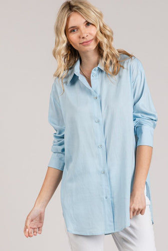 Oversized Linen Blouse