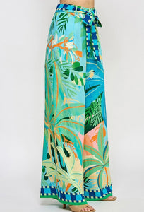 Printed Wide Pants