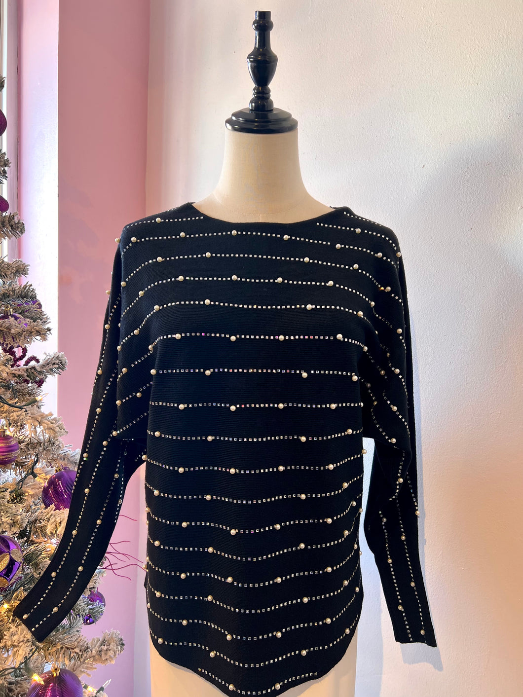 Pearl Detail Sweater