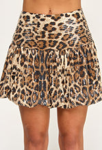 Cargar imagen en el visor de la galería, Animal Print Sequin Skirt