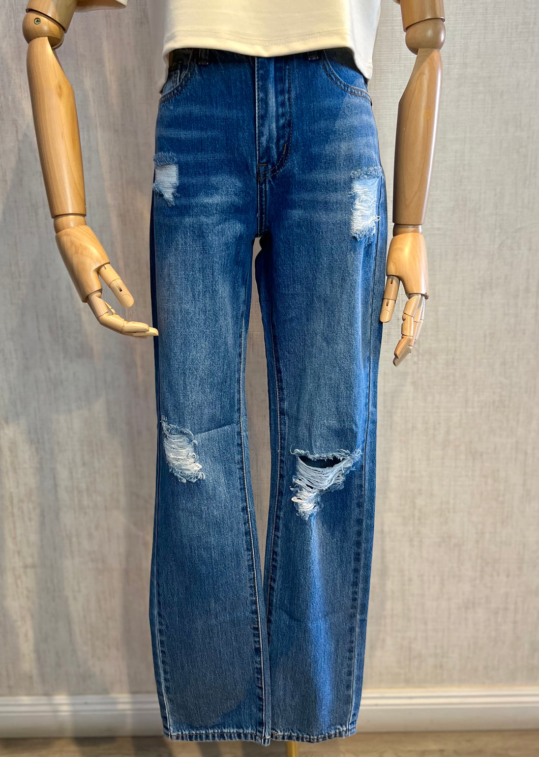 Bootcut Distressed Jeans