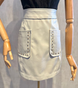 PU Stud Skirt