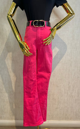Pink Flare Jeans
