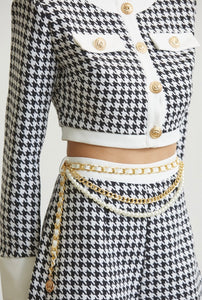 Houndstooth 2 Piece Set