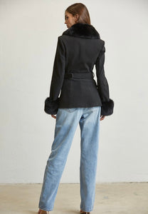 Fur Detail Coat