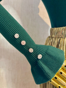 Sweater With Jewel Buttons