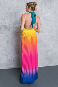 Pleated Maxi Dress