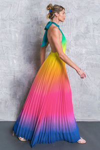 Pleated Maxi Dress