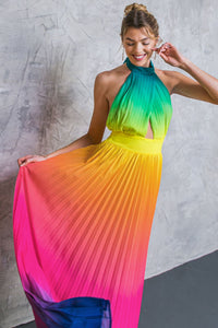 Pleated Maxi Dress