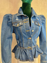 Cargar imagen en el visor de la galería, Puff Sleeve Denim Jacket