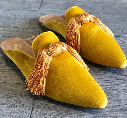 Angie Velvet Flat