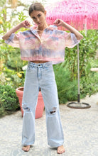 Cargar imagen en el visor de la galería, Wide Leg Distressed Jeans