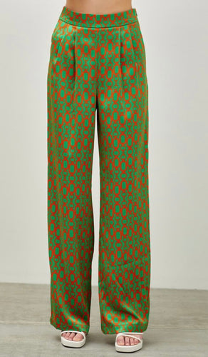 Wide Leg Print Pants