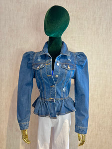 Puff Sleeve Denim Jacket