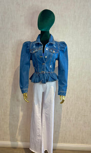 Puff Sleeve Denim Jacket