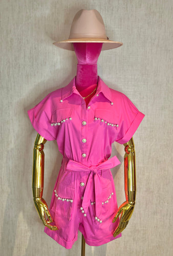 Romper Pearl Detail
