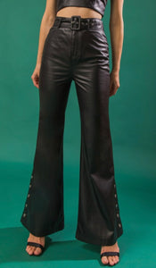Two Piece Set Faux Leather