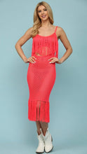 Cargar imagen en el visor de la galería, Knit Fringe Dress