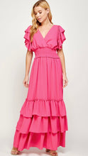 Cargar imagen en el visor de la galería, Ruffle Sleeve Maxi Dress