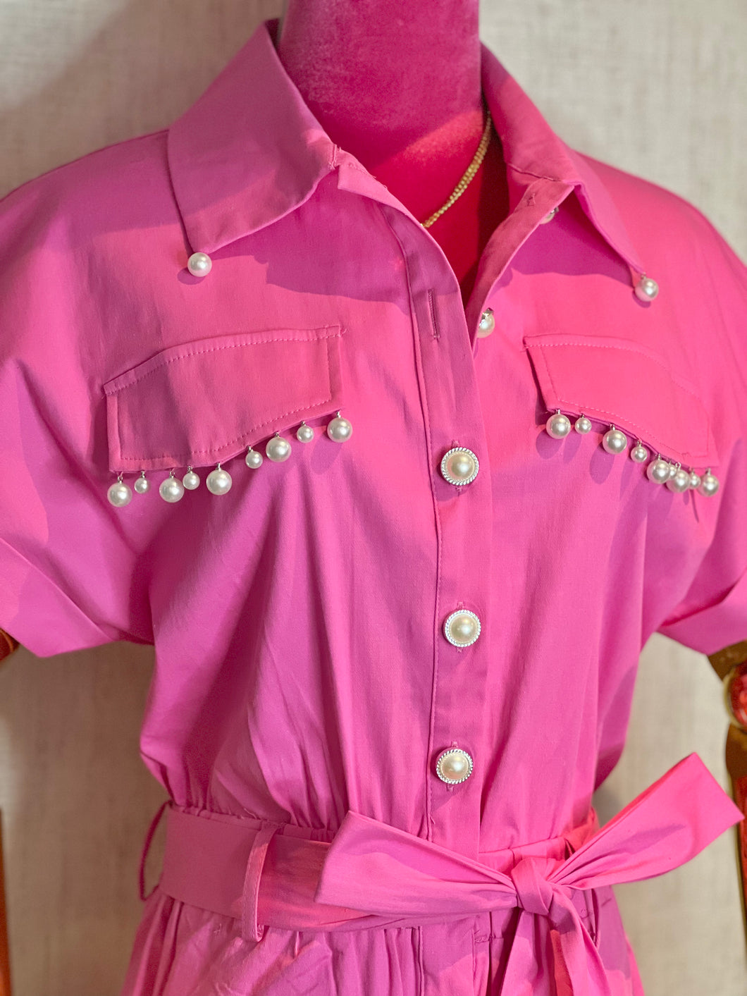 Romper Pearl Detail