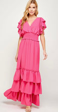 Cargar imagen en el visor de la galería, Ruffle Sleeve Maxi Dress
